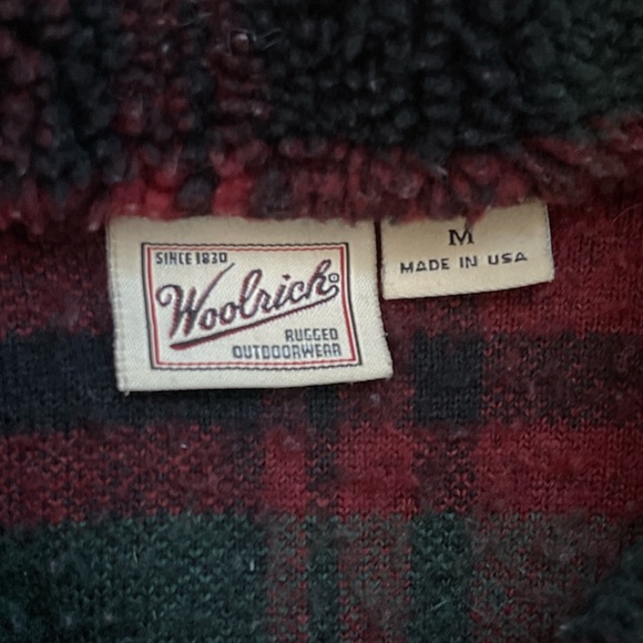 Vintage Woolrich Fleece Full Zip Jacket Made in USA Size M - Picture 5 of 5